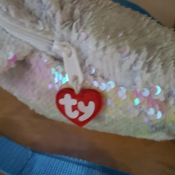 Ty Beanie Icy seal Iridescent sequins backpack - Picture 6 of 10